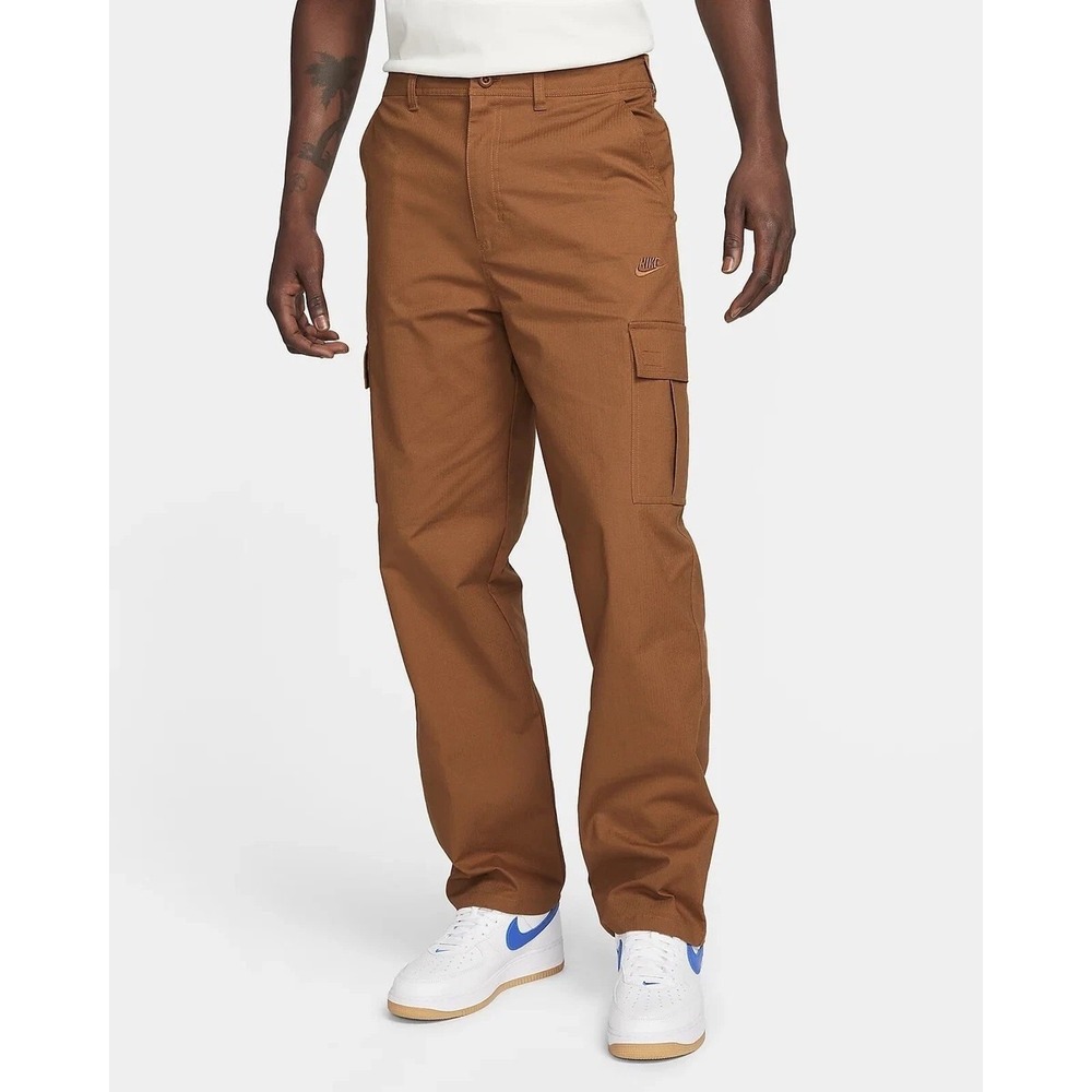 Nike Club Cargo Pants Woven FZ5765-281 British Tan Men's Sz 32 X 32